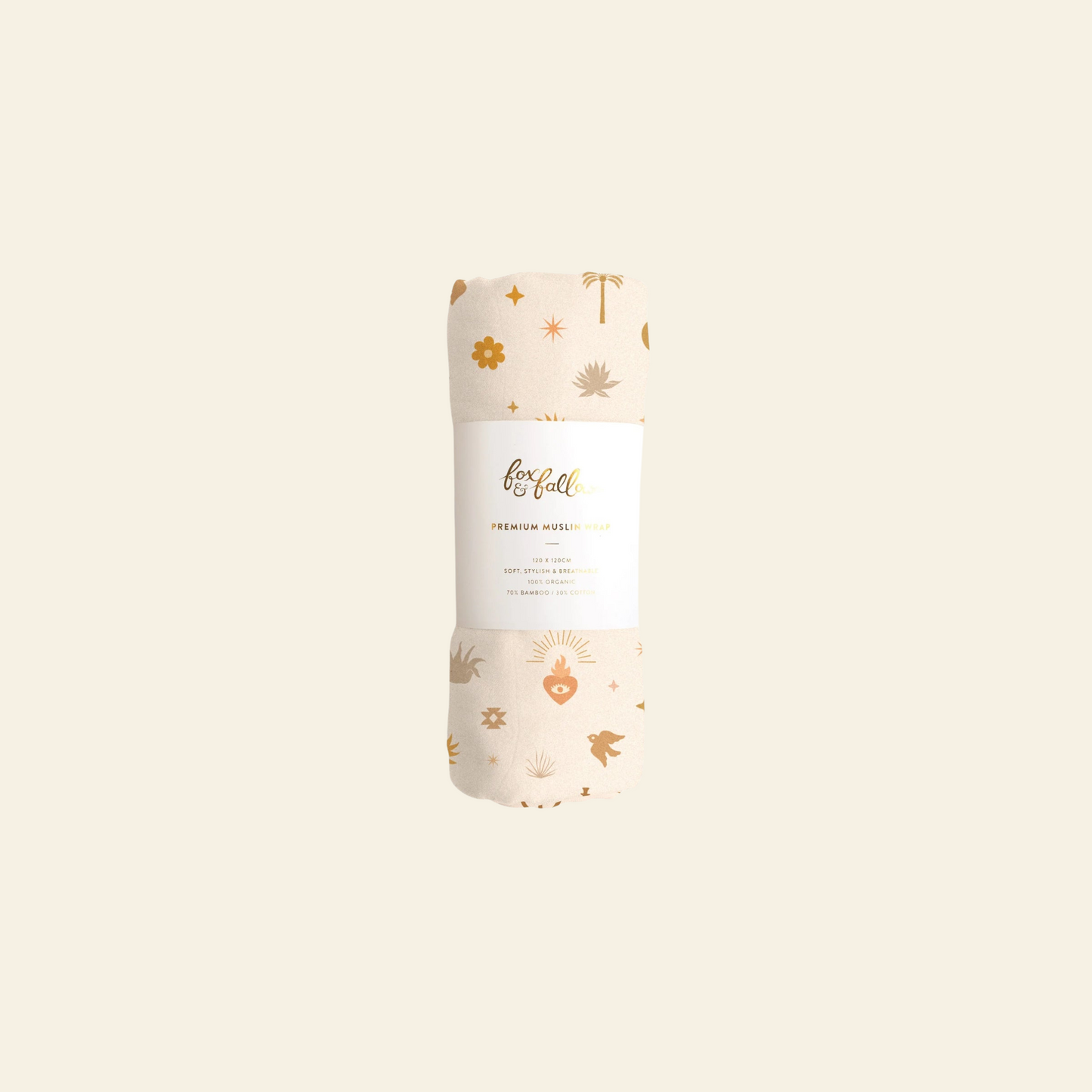 Sacred Amulets Organic Muslin Wrap Swaddle