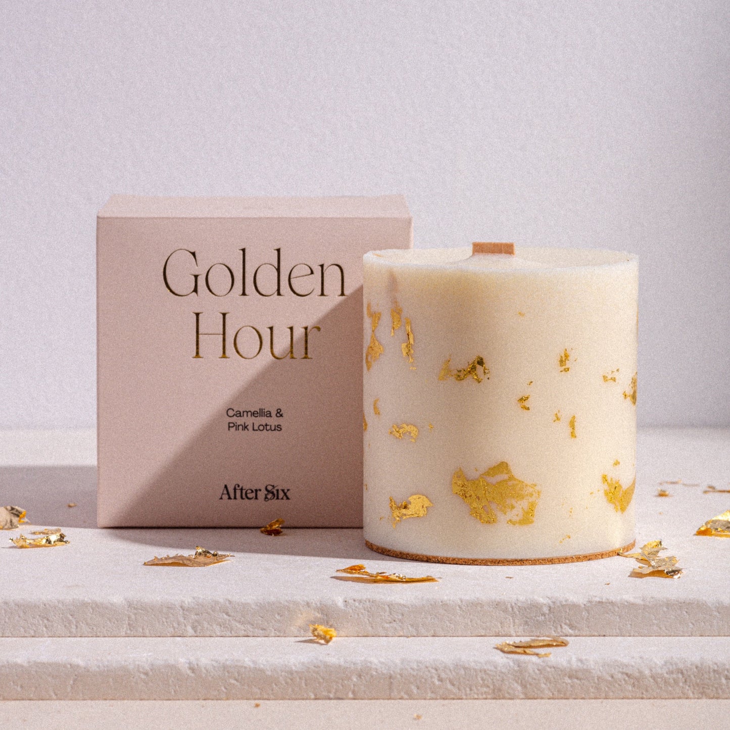 australian soy wax candles gold flakes 