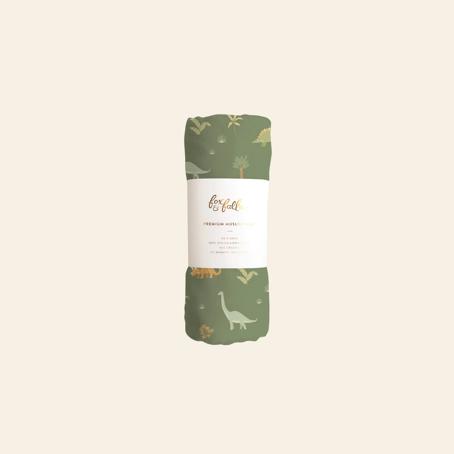 Ocean Creatures Dinos Organic Muslin Wrap Swaddle