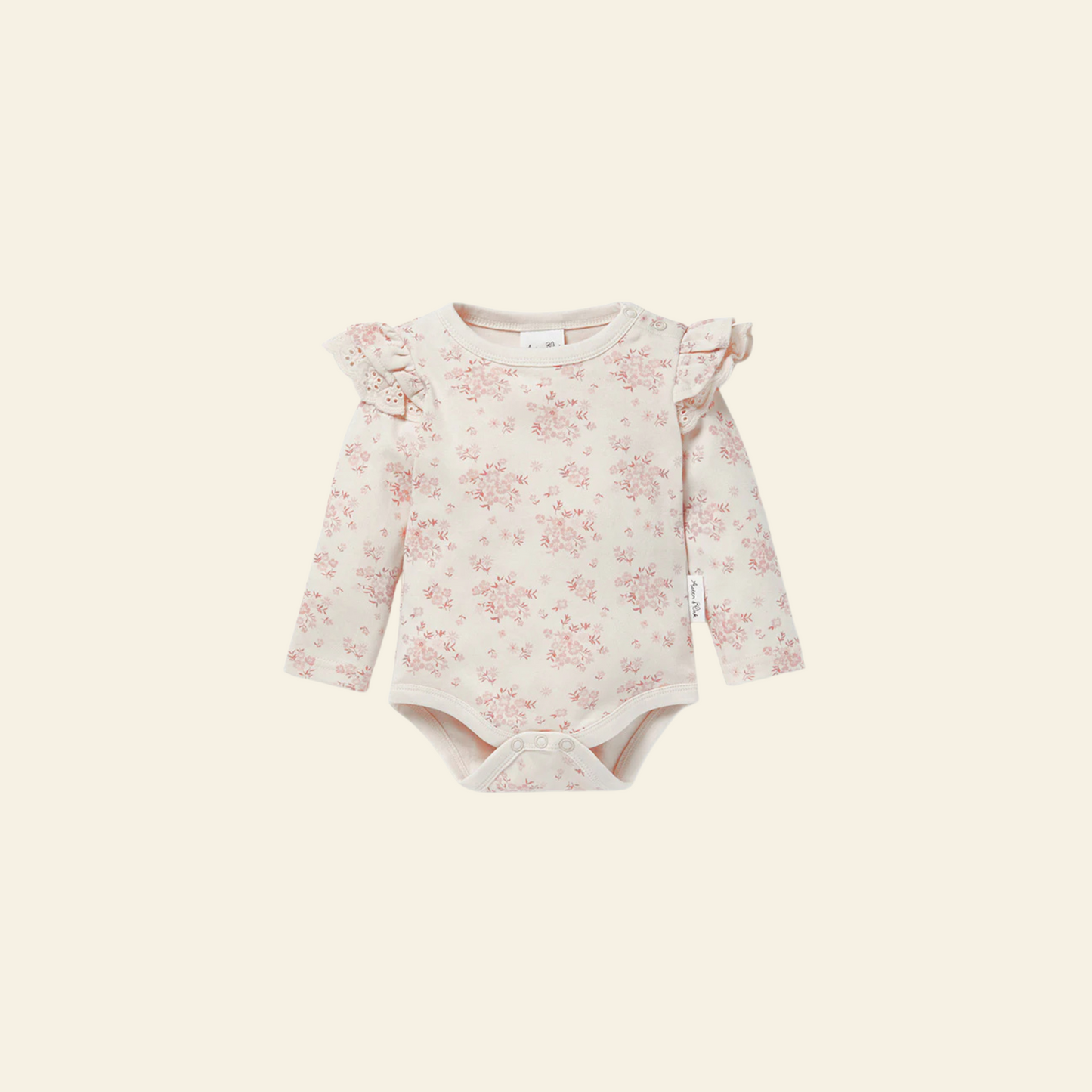 Emmy Floral Flutter Onesie