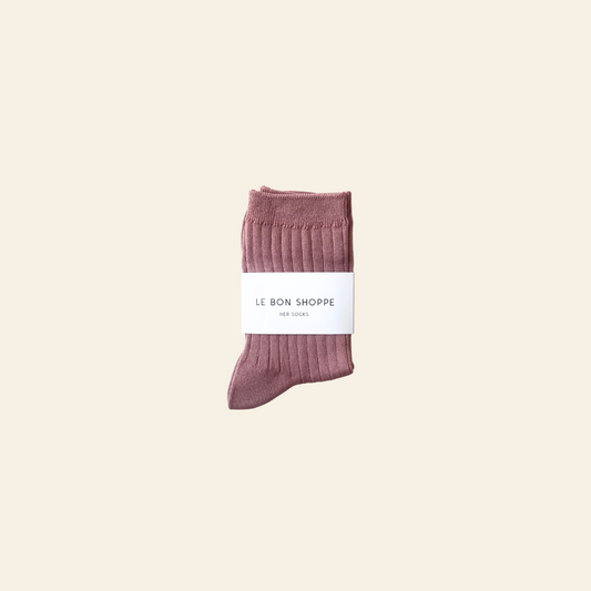 Her Socks - Mercerized Combed Cotton Rib